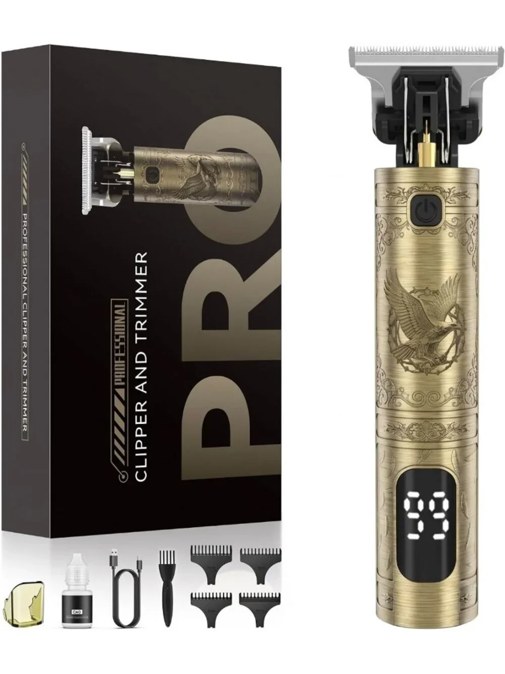 Vintage Beard & Hair Trimmer for Men, Next-Gen Clippers, Precision Grooming Tool